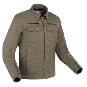 Segura "Patrol" Body Fit  Textile Motorcycle Urban  Scooter Jacket Khaki Men's L